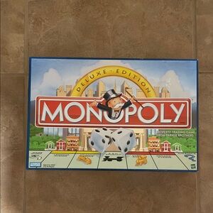 Vintage Deluxe Edition Monopoly Board Game.  $10